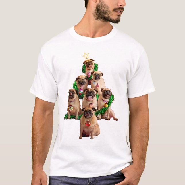 Seven Pugs-a-Posing T-Shirt (Front)