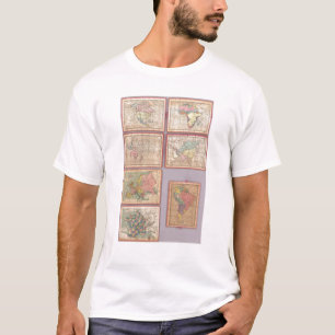 Seven Puzzle Maps of the World T-Shirt