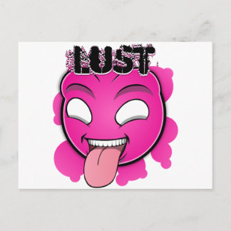 Seven Sins Faces - Lust Postcard