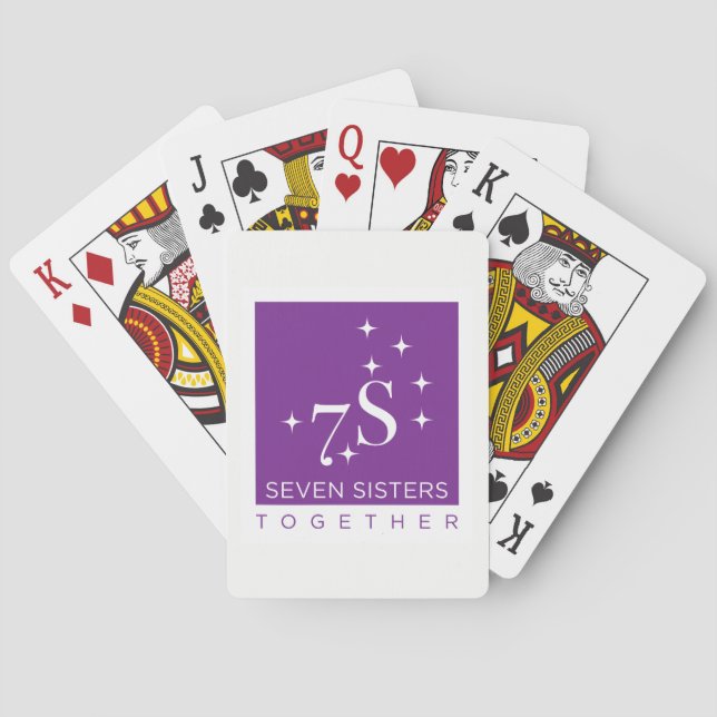 Seven Sister Together Playing Cards (Back)