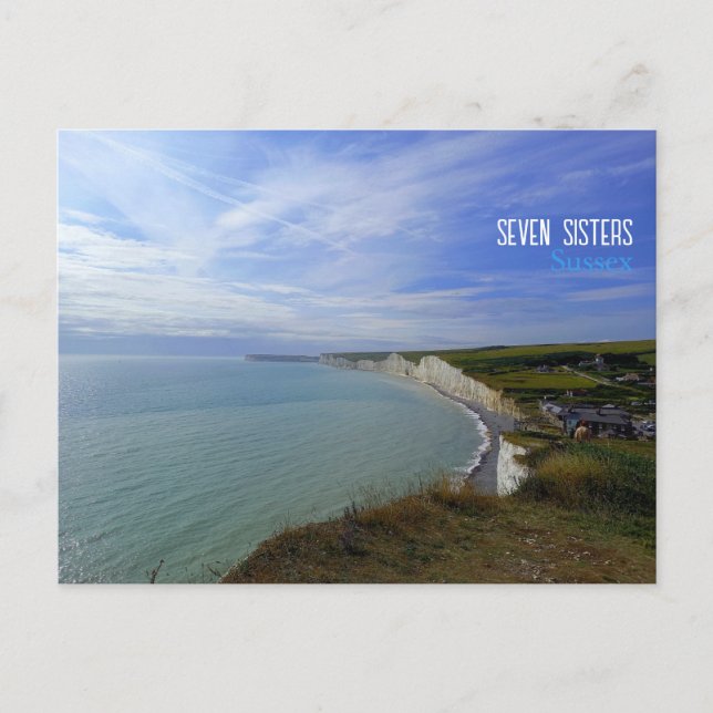 Seven Sisters, Sussex, UK Postcard (Front)