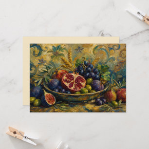 Seven Species Israel Shivat Haminim Jewish Art
