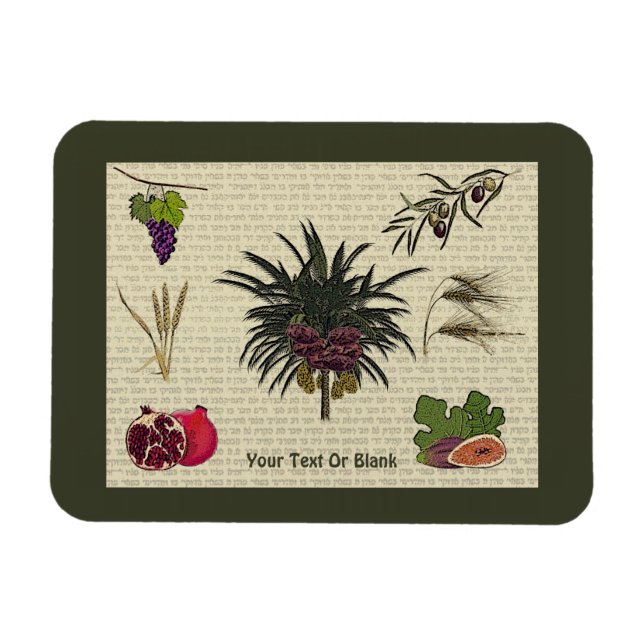 Seven Species Magnet (Horizontal)