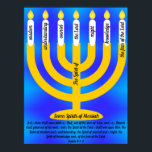 Seven Spirits of Messiah Poster<br><div class="desc">And there shall come forth a Rod out of the stem of Jesse, and a Branch shall grow out of his roots: and the Spirit of the Lord shall rest upon Him, the Spirit of wisdom and understanding, the Spirit of counsel and might, the Spirit of knowledge and of the...</div>