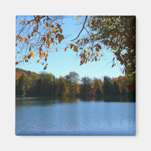 Seven Springs Fall Trees and Pond Magnet