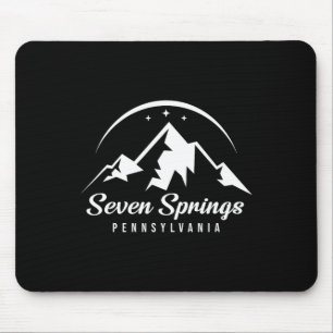 Seven Springs Pennsylvania Ski Resort Skiing Snowb Mouse Mat