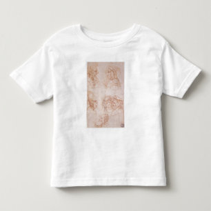 Seven Studies of Grotesque Faces (red chalk on pap Toddler T-Shirt
