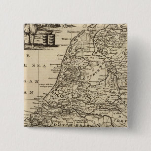 Seven United Provinces 4 15 Cm Square Badge