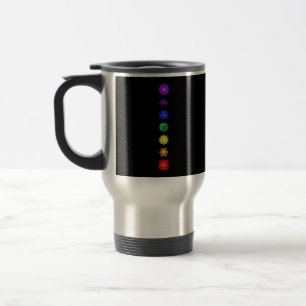 Seven vertical chakras travel mug