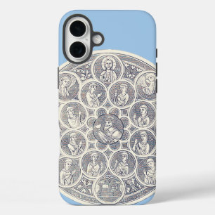 Seven virtues and Jesus Christ iPhone 16 Plus Case