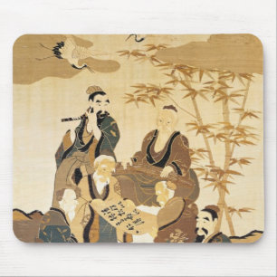Seven wise men in the bamboo forest mouse mat