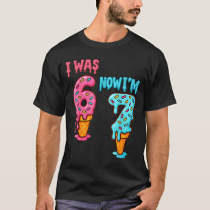 Seven Year Old Birthday I Was 6 Now I'm 7 67 Ice C T-Shirt