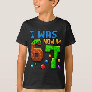 Seven Year Old Birthday, Was 6 Now I'm 7 Funny 67 T-Shirt