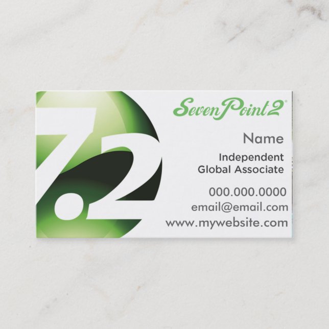 SevenPoint2 Health Made Simple Business Cards (Front)