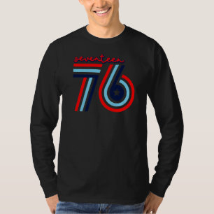 Seventeen 76 Patriotic America 4th Of July Indepen T-Shirt