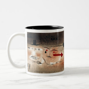 Seventeen, crazy (1923)  by paul klee Two-Tone coffee mug