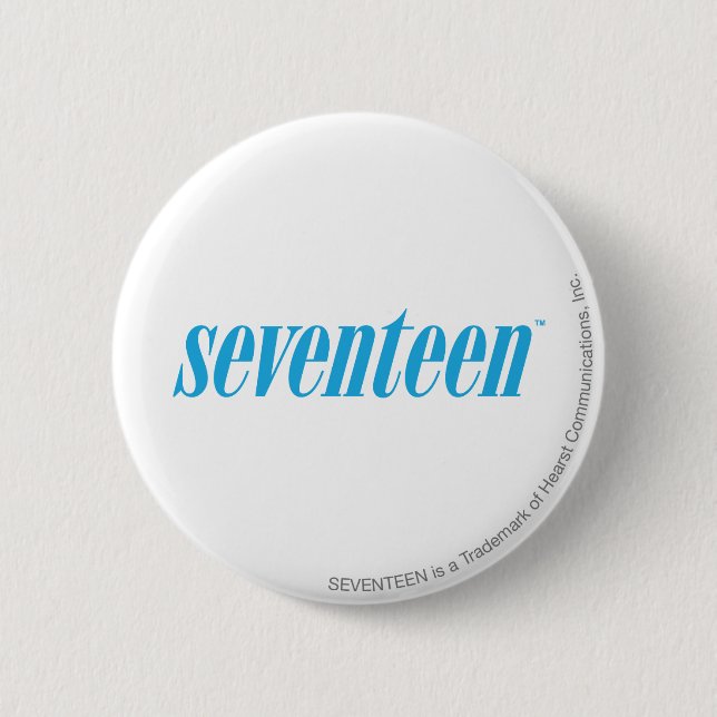 Seventeen Logo-Aqua 6 Cm Round Badge (Front)