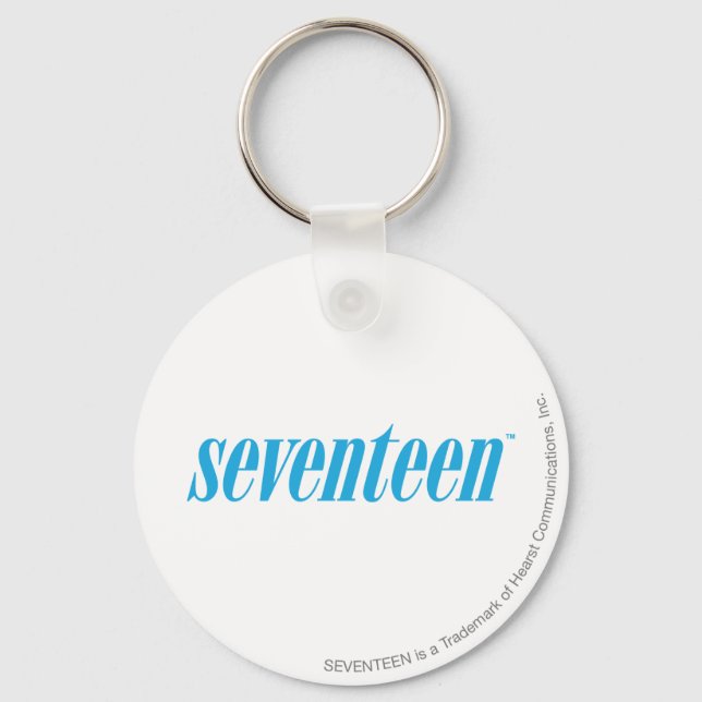 Seventeen Logo-Aqua Key Ring (Front)
