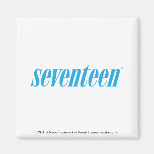 Seventeen Logo-Aqua Magnet