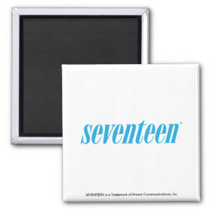 Seventeen Logo-Aqua Magnet