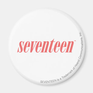 Seventeen Logo-LtPink Magnet