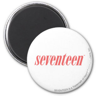 Seventeen Logo-LtPink Magnet
