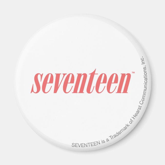 Seventeen Logo-LtPink Magnet (Front)