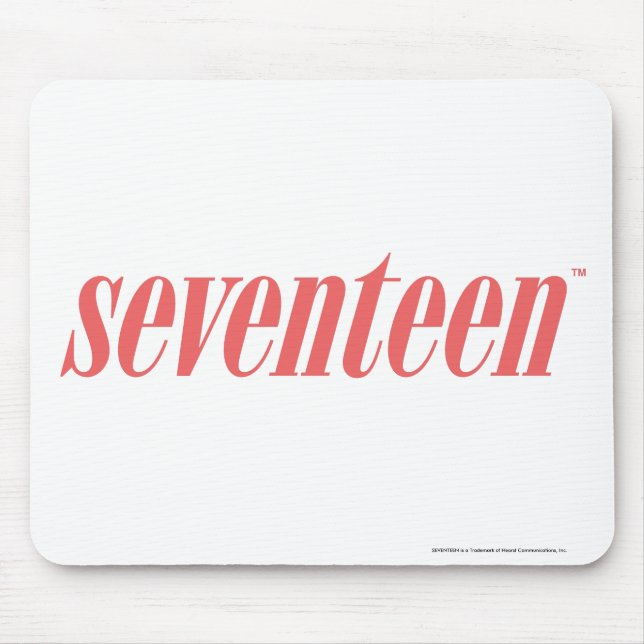 Seventeen Logo-LtPink Mouse Mat (Front)