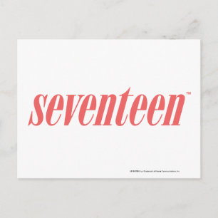 Seventeen Logo-LtPink Postcard