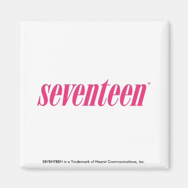 Seventeen Logo-Magenta Magnet (Front)