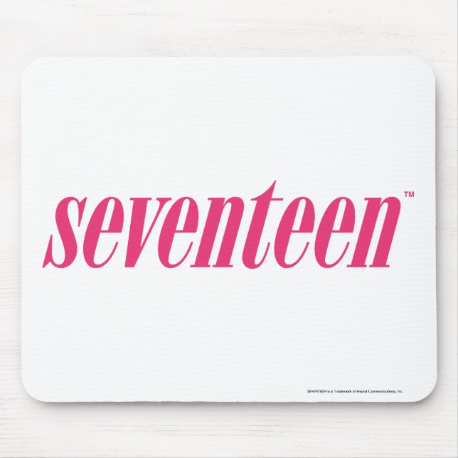 Seventeen Logo-Magenta Mouse Mat (Front)