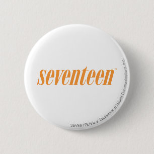 Seventeen Logo-Orange 6 Cm Round Badge