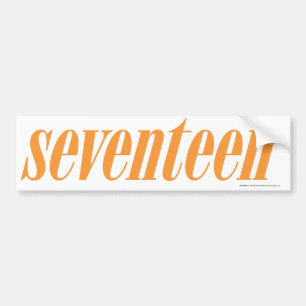 Seventeen Logo-Orange Bumper Sticker