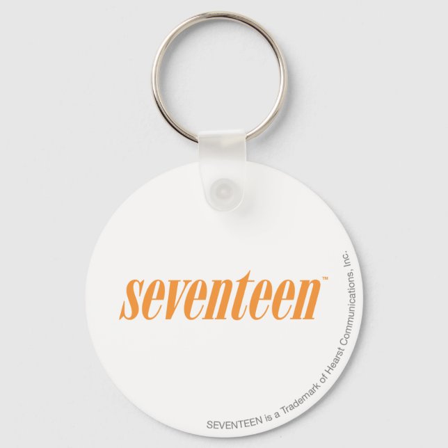 Seventeen Logo-Orange Key Ring (Front)