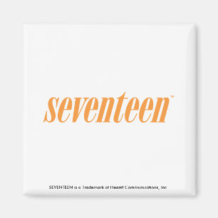Seventeen Logo-Orange Magnet