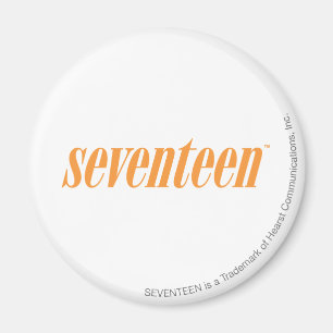 Seventeen Logo-Orange Magnet