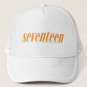 Seventeen Logo-Orange Trucker Hat