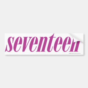 Seventeen  Logo-Purple Bumper Sticker