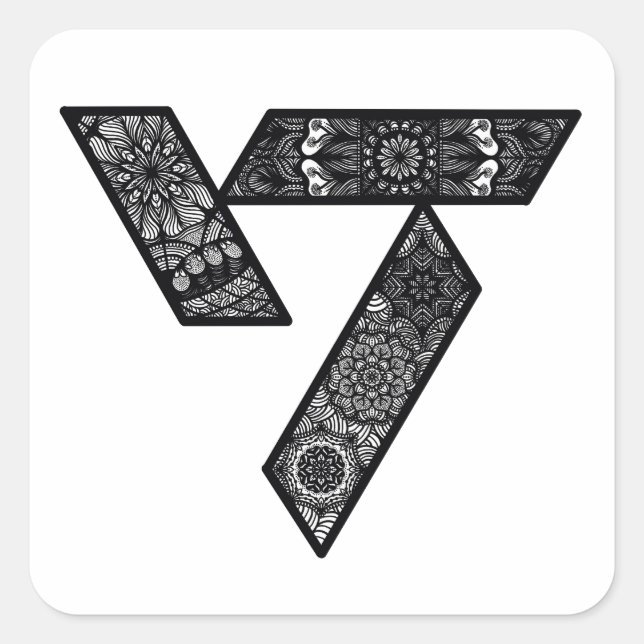 Seventeen logo stickers  (Front)