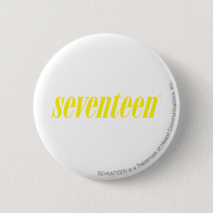 Seventeen Logo-Yellow 6 Cm Round Badge