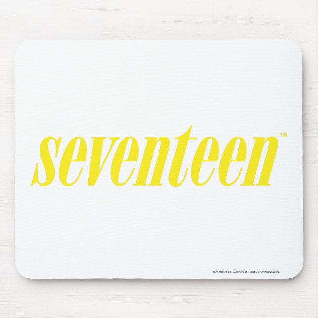Seventeen Logo-Yellow Mouse Mat (Front)
