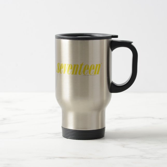 Seventeen Logo-Yellow Travel Mug (Right)