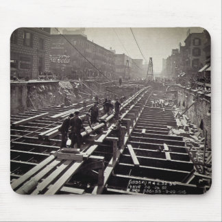 Seventh Avenue and 24-25th Streets Subway Mouse Mat
