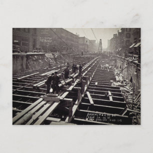 Seventh Avenue and 24-25th Streets Subway Postcard