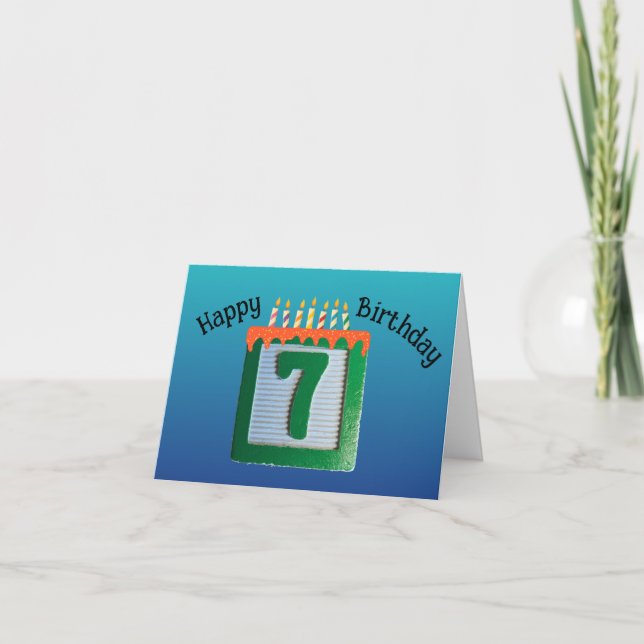 Seventh Birthday Card (Front)