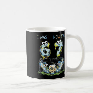Seventh Birthday I Was 6 Now I'm 7 Six Seven Socce Coffee Mug