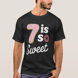 Seventh Birthday Is So Sweet Doughnut Celebration T-Shirt