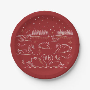 Seventh Day of Christmas 7" Paper Plates