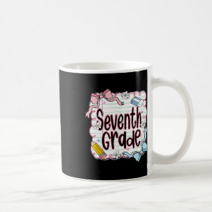 Seventh Grade Back To School For Girls Pink Notebo Coffee Mug