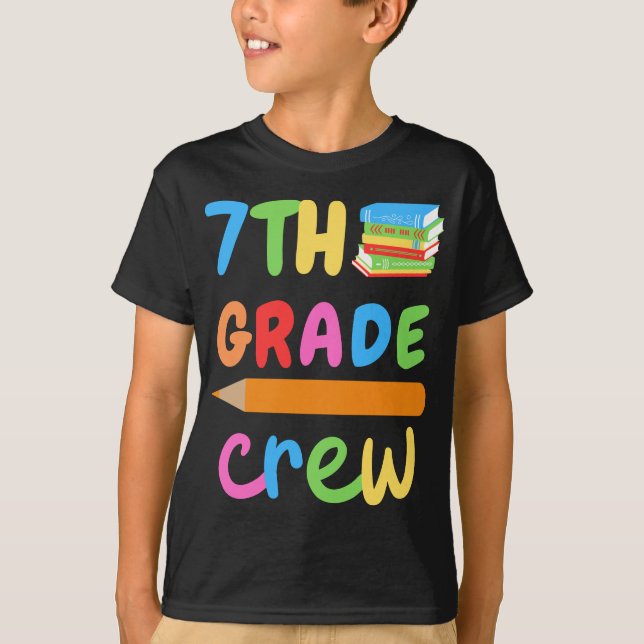 seventh grade crew 7th grade T-Shirt (Front)